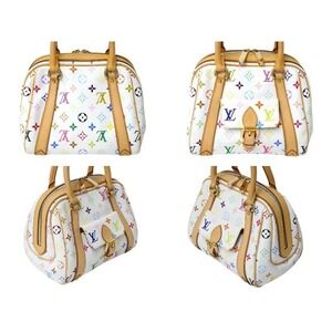 Louis Vuitton Priscilla Multicolore Multicolor White handbag Monogram
